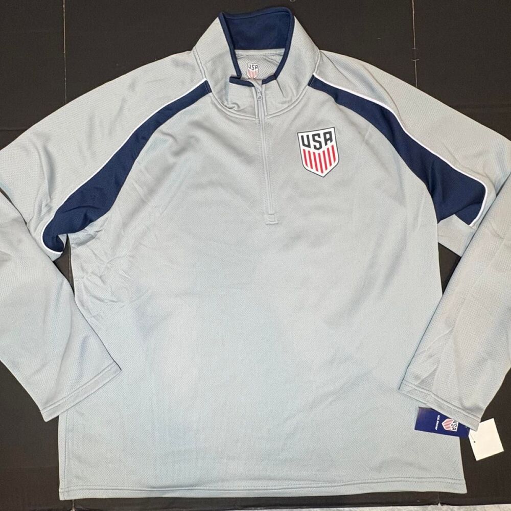 Fifa Men's Grey and Blue Sweatshirt